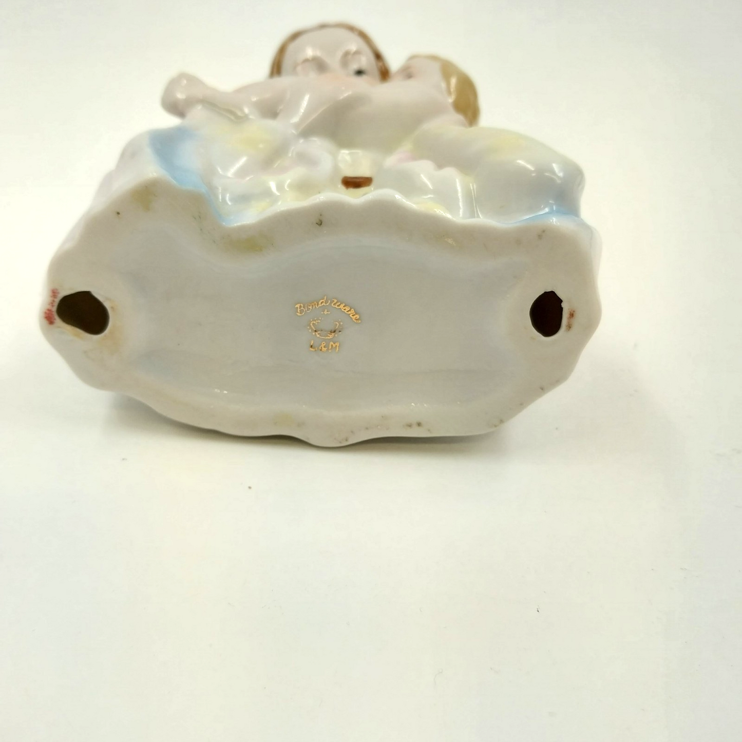 Bondware L&M Madonna & Child Mary Baby Jesus Bust Porcelain Figurine 1950's