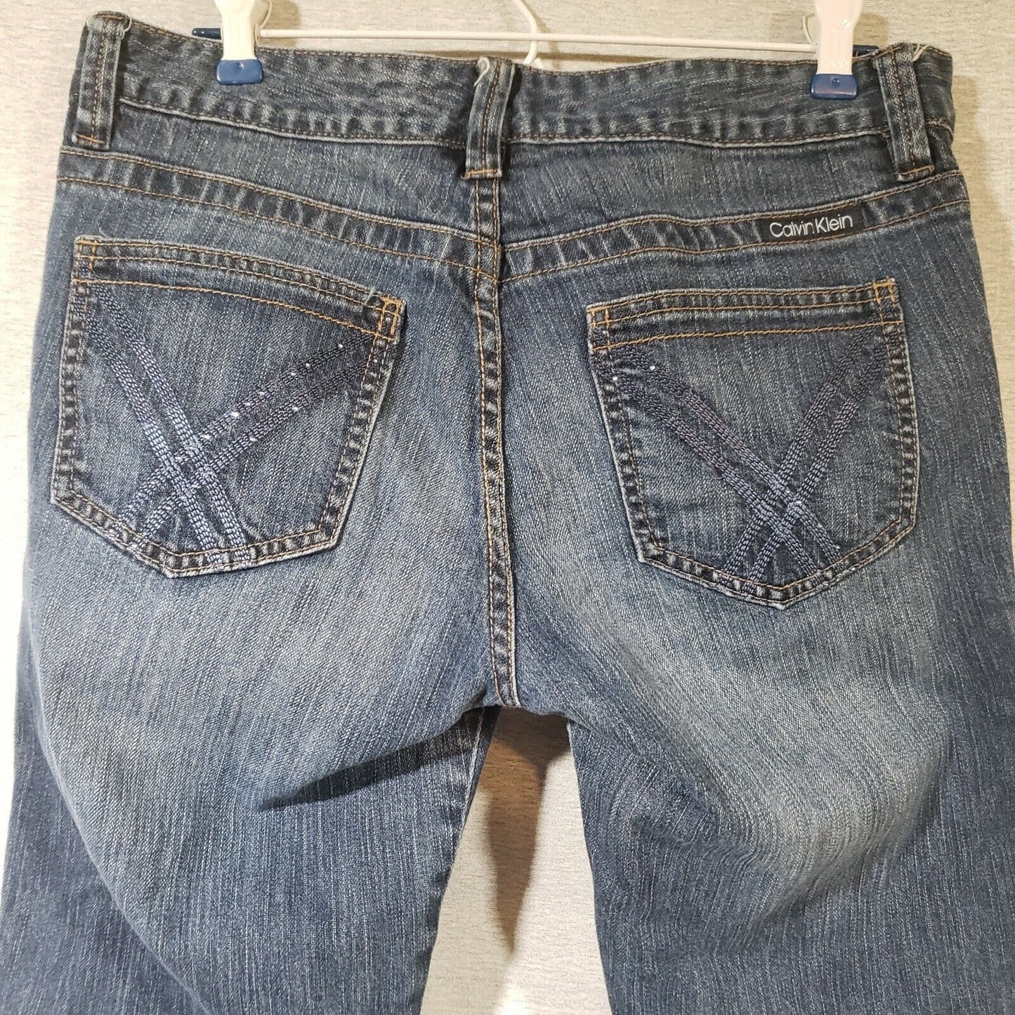 Calvin Klein Jeans Size 30/10 Lean Boot Dark Wash Denim Measured 32"w x31"inseam