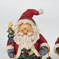 Vintage Don Mechanic Resin Santa Figurines Set Birdhouse Tree