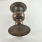 Brass Pillar Candle Holder Center Spike Candlestick 5" Across x 7" High Vintage