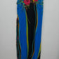 Tropical Floral Silk Maxi Dress M-L Caftan Mrs Roper Style Long Summer Belt