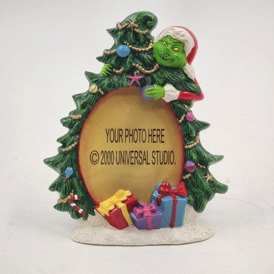 The Grinch Photo Frame 2000 Universal Studios Christmas Tree 5.5" x 4.5" NOS