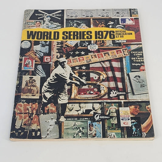 1976 World Series MLB Program Reds Yankees Phillies Royals Rosters Vintage
