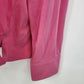 Appleseeds Women's XL Pink Cotton Knit Button Front Collared Shirt Long Sleeve