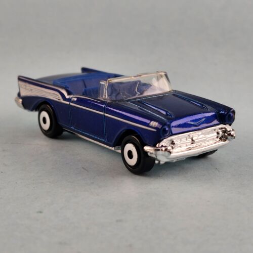 1997 Matchbox 1957 Chevrolet Bel Air Convertible Blue 1 66 Scale
