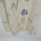 Sweet Jessie Linen Maxi Dress Large Yellow Floral Botanical Sleeveless Petite