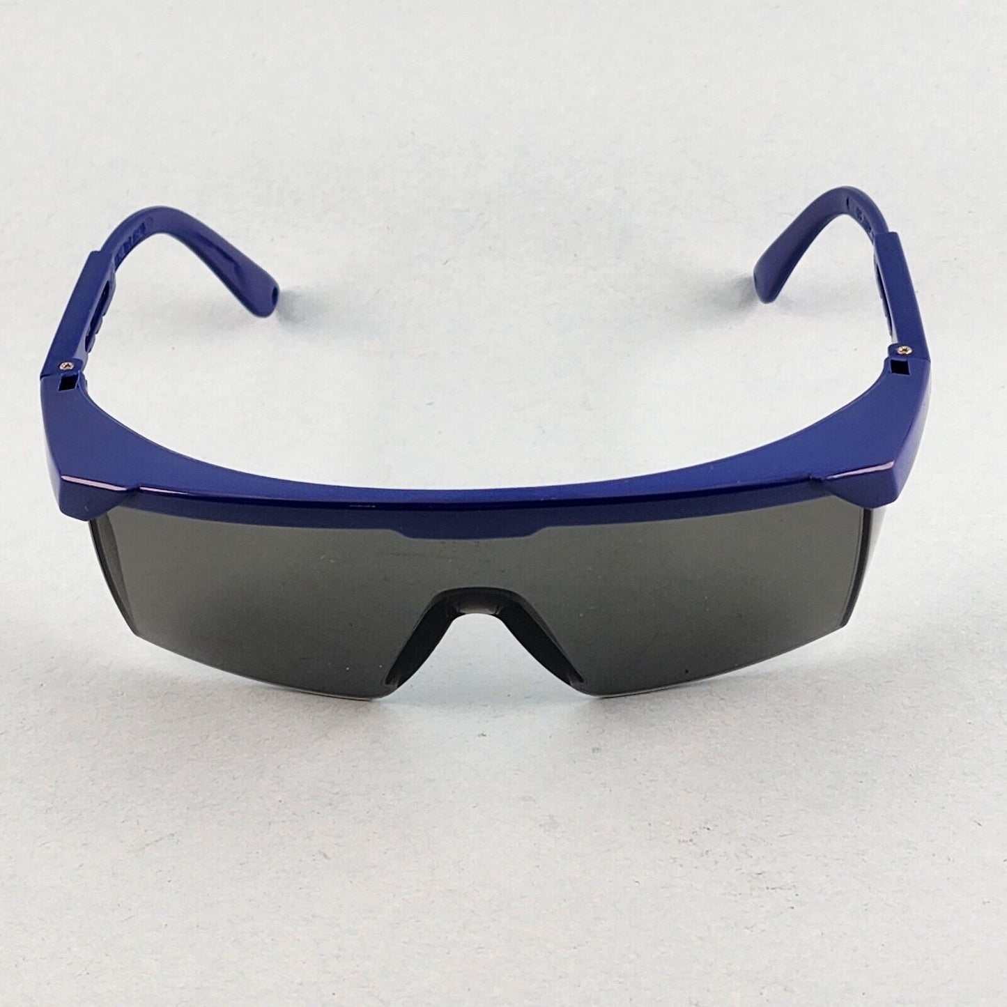 Gateway Strobe Safety Glasses Lightweight Telescoping Temples Side Shields Z87.1 (Blue Frame, Gray Lens)
