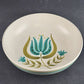 Tulip Time 9" Vegetable Bowl Franciscan Earthenware China Blue Green Tulip Rim