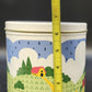 Nina Farm Scene Sheep Tin Canister Set 3 Metal Kitchen Storage Nesting 1982