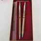 Avon President’s Club Bradley Astropoint Pen & Pencil Set Gold Tone with Box