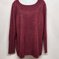 APT 9 Women's XL Glitter Knit Top Sparkly Magenta Long Sleeves Acrylic Sweater