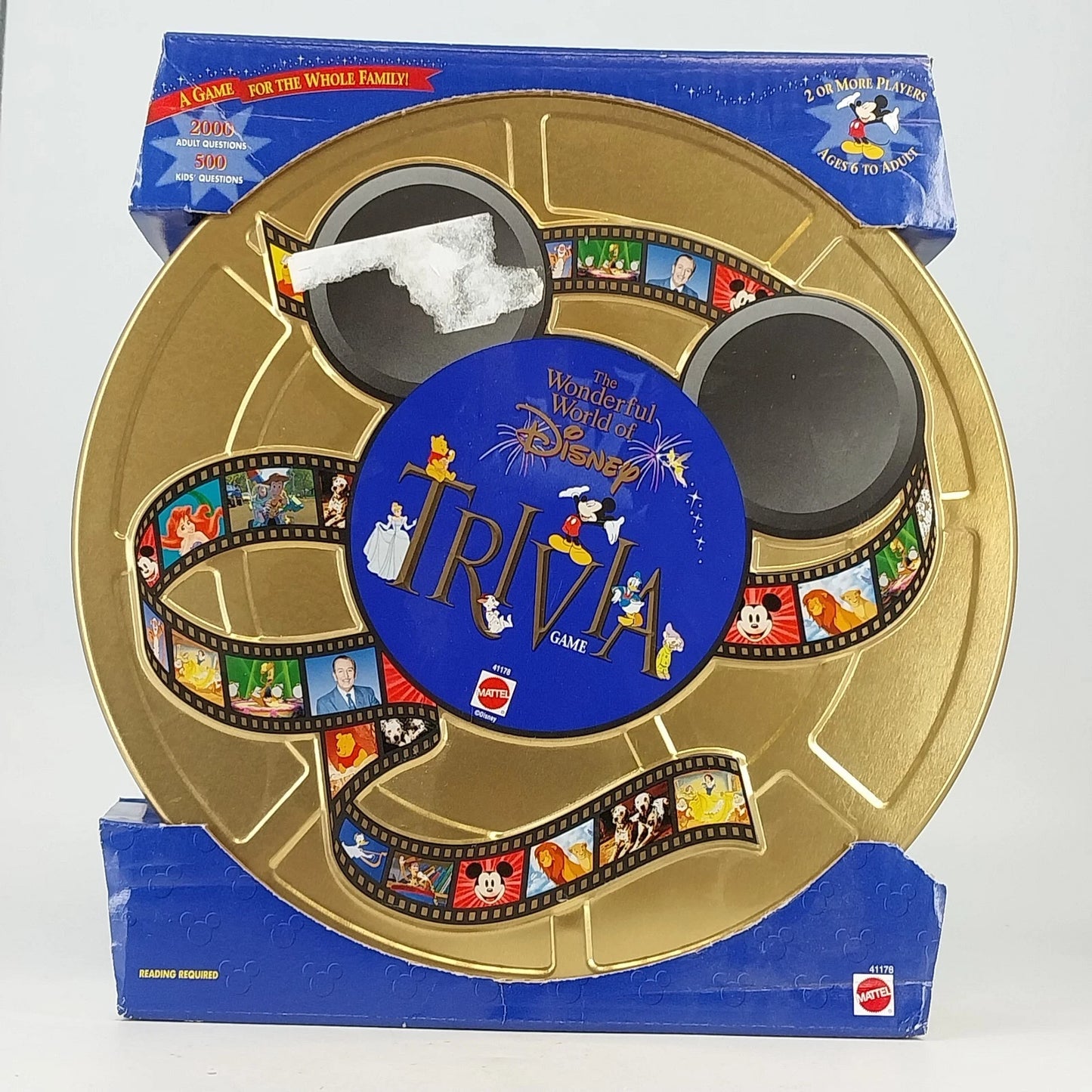 Disney Trivia Game Mattel 1997 Sealed The Wonderful World of Disney New