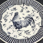 Queen’s Churchill Rooster Dinner Plate Black 10.5" Toile Floral Gingham Colombia