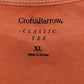 Croft & Barrow Woman's Shirt Size XL Crew Neck Coral Short Sleeve Classic Tee