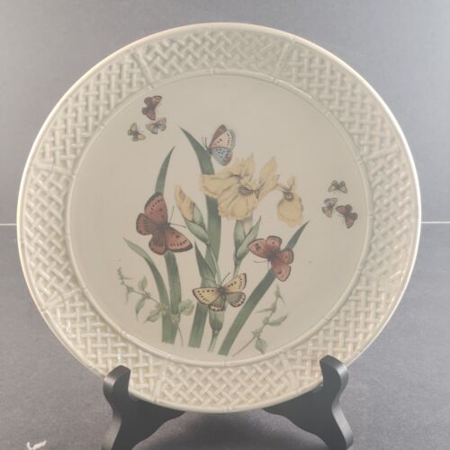 Enesco Butterfly Garden Trellis Vintage Dinner Plate 1978 Ceramic Ware 8½"