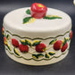 Franciscan Apple Covered Pedestal Cake Plate Large Earthenware Stand with Dome