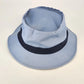 The Cap 2-Tone Cotton Twill Bucket Hat Light Blue Navy Hat Band S-M Summer Cap