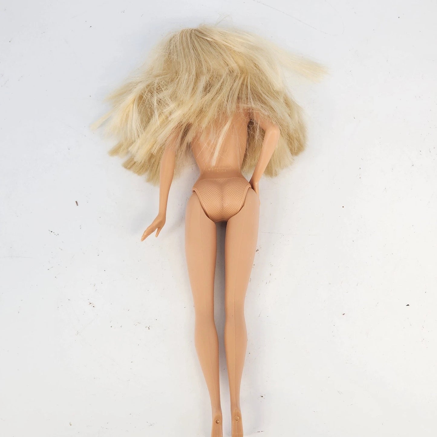 Vintage Mattel Barbie Doll Blonde Bendable Knees Pink Necklace