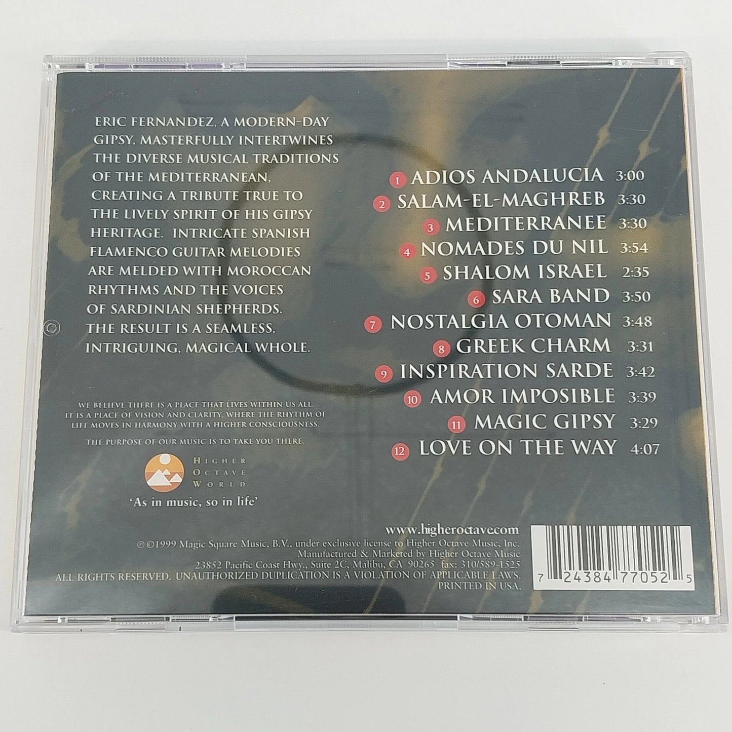Eric Fernandez Magic Gipsy CD 1994 Higher Octave World Flamenco Guitar New Age