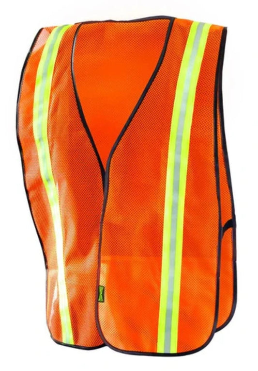 8 pc Occunomix Mesh Safety Vest LUX-XTTM Orange One Size WHOLESALE LOT