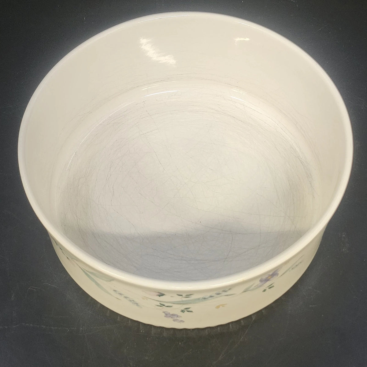 Pfaltzgraff April 2.5 Qt Casserole Dish with Glass Lid Expandable Holder USA