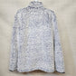 Serra Lady Sherpa Quarter Zip Pullover Coat NWT Large Muffler Pocket Blue Frost
