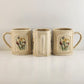 3 Enesco Butterfly Garden Trellis 4" Tall Coffee Mugs Cups Japan 1978 Vintage