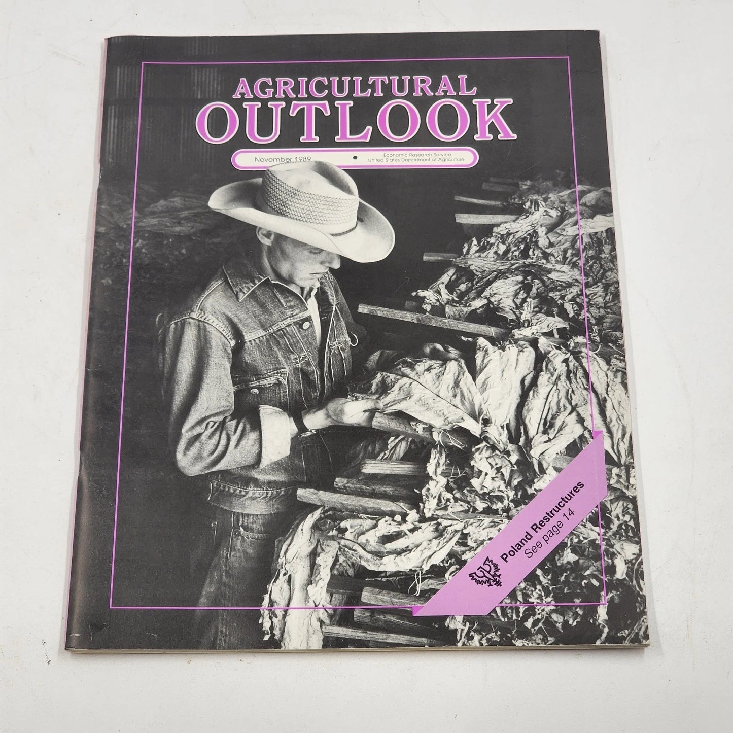 8 Agricultural Outlook Magazines May–Dec 1989 USDA Vintage Farm Reports