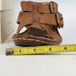 Sonoma Daunt Platform Sandals Women's Sz 8.5 Brown Leather 3.5" Block Heel NWT