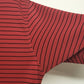 Grand Slam Golf Shirt Mens XL/XG Red Polo Black Pin Stripe Button 100% Polyester