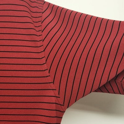 Grand Slam Golf Shirt Mens XL/XG Red Polo Black Pin Stripe Button 100% Polyester