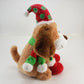 Animated Christmas Plush Dog 2010 Sings “I Feel Good” Sound Light Moving Ears