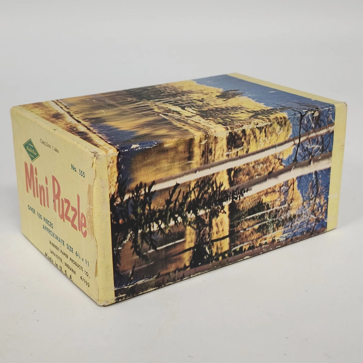 Warren Built-Rite Mini Puzzle No 555 Canjilon Lake 100+ Pieces Boxed Vintage USA