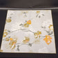 Leacock 52" Square Tablecloth with Four 18" Napkins Green Orange Floral Vintage