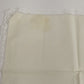 Set of 8 Dinner Napkins in Light Beige Cream w White Lace Edge Trim Linen 15.5"