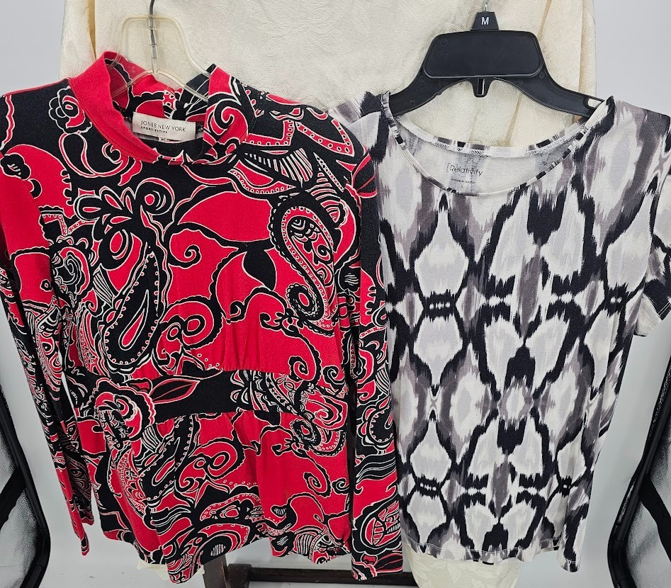 5 Pc Women’s Tops Lot Size Large Charming Charlie Jones NY Premise Y2K Casual Bundle