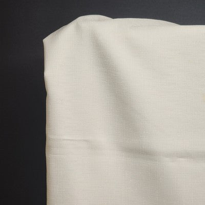 Plain Off White Tablecloth Shiny Polyester Blend Overlock Hem Rectangle 52"x68"