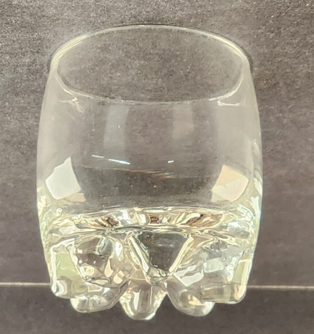 Set of 4 Bormioli Rocco Rocks High Ball Clear Scotch Glasses 8 oz Vintage