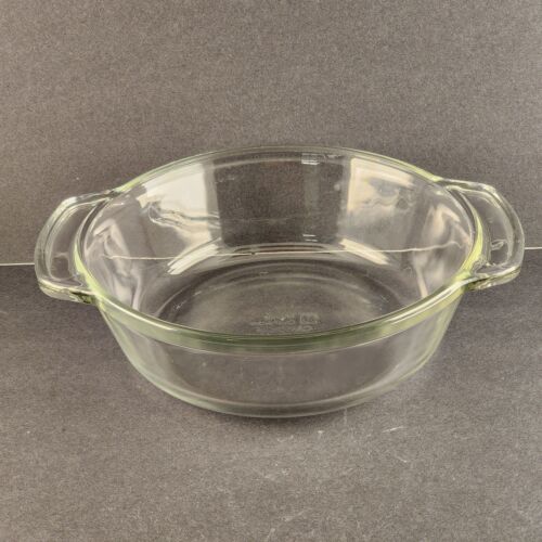 Anchor Ovenware Casserole Dish 1037 Clear Glass 1½ Quart 8¼" Diameter No Lid