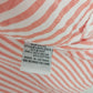 Velvet Heart Women's Peach White Striped Button Down Blouse Roll Tab Sleeve XL