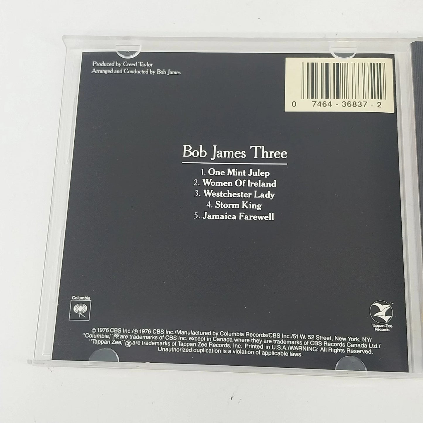 Bob James Three CD 1976 Jazz Fusion Smooth Jazz Digitally Mastered Tappan Zee