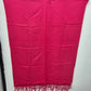 Pashmina Shawl Wrap Bright Pink Oversized Scarf 26x68" 70% Cashmere 30% Silk Vtg