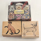 Lot of 8 Cat Dog Teddy's Wooden Mounted Rubber Stamps Vintage