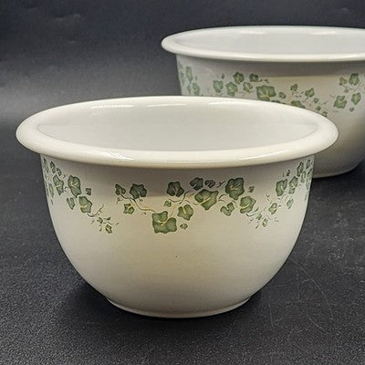 Corelle Callaway Ivy 3pc Mixing Bowl Set 1-2-3 Qt Nesting Heavy Stoneware