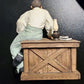 GWTW Captain Butler Crate Sitting Ceramic Figurine 73474 Music Box Does Not Work