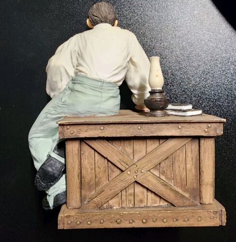 GWTW Captain Butler Crate Sitting Ceramic Figurine 73474 Music Box Does Not Work