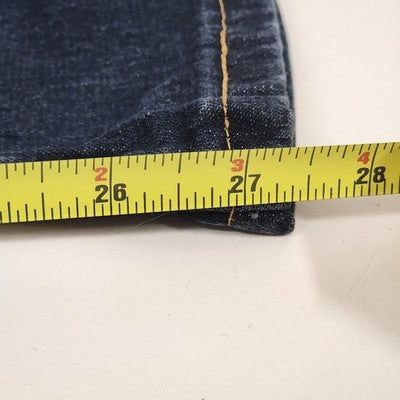 Riders Women's Dark Blue Denim Jeans Pants Size 14P High-Rise Straight Legged