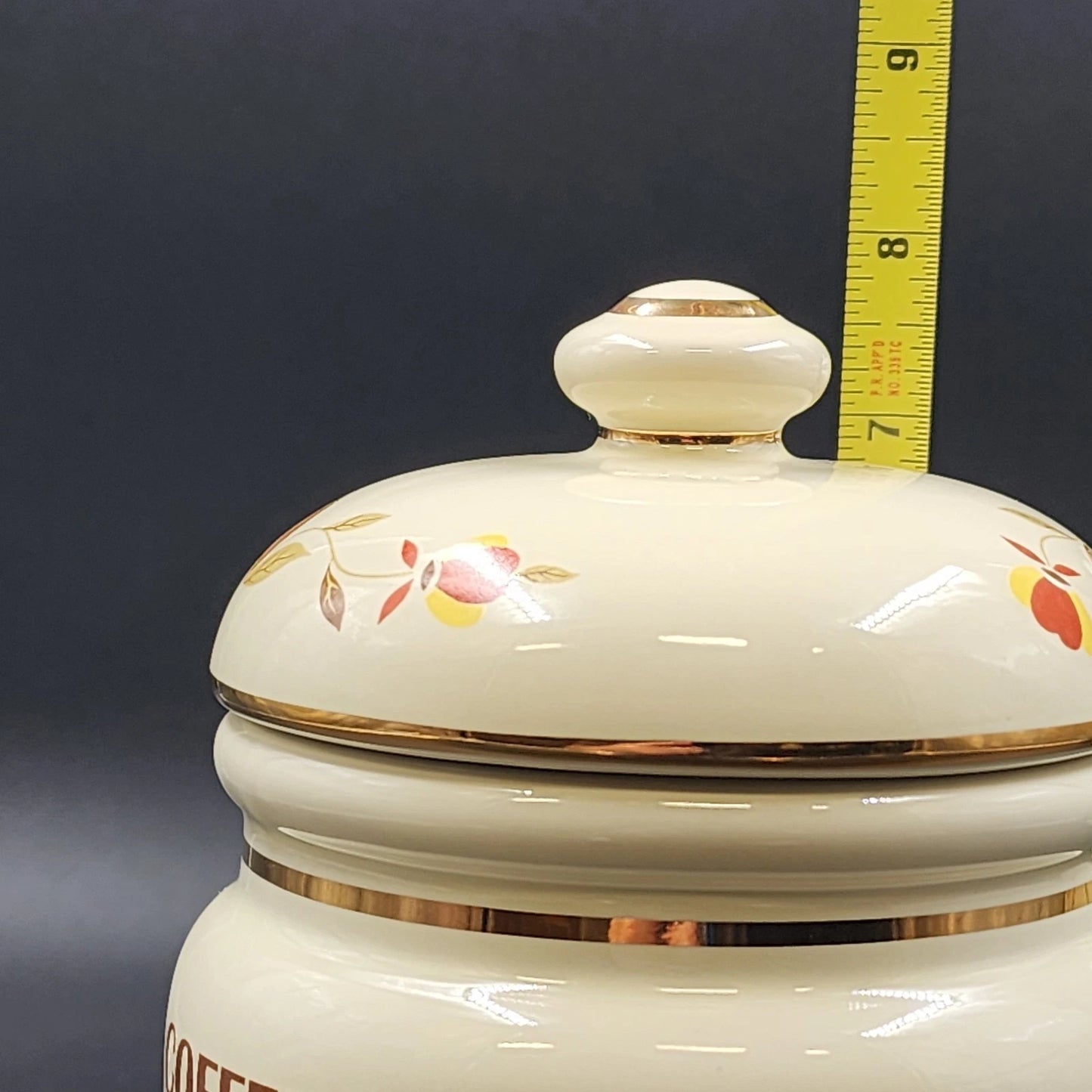 Jewel Tea Autumn Leaf 4Pc Canister Set Limited Edition Flour Coffee Virginia Lee