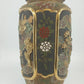 Japanese Moriage Satsuma Vase Lamp Base Gold Gilt Raised Relief 14.5" Antique
