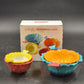 Cupcakes & Cartwheels Ceramic Butterfly Measuring Cups Nesting Set Flower Shape